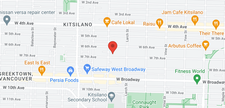 map of 2575 W 7TH AVENUE